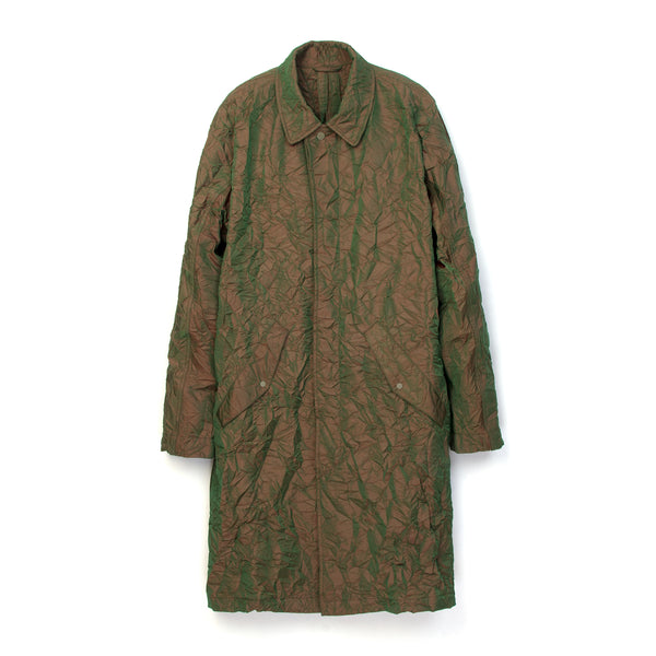 maharishi | Crushed Mac Coat Olive - Concrete