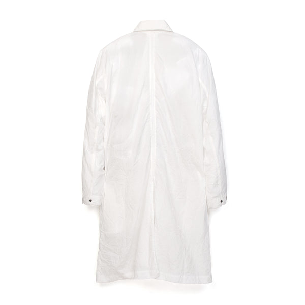 maharishi | Crushed Mac Coat White - Concrete