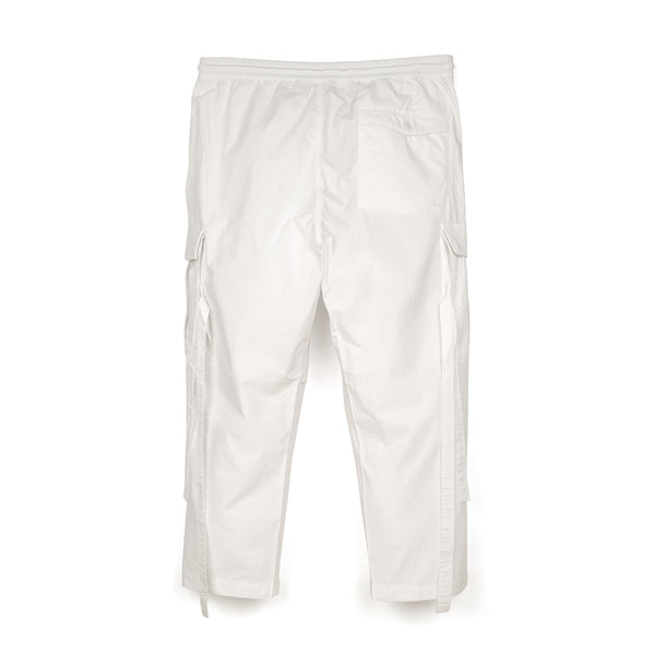 maharishi | Loose Cropped Cargo Track Pants White - Concrete