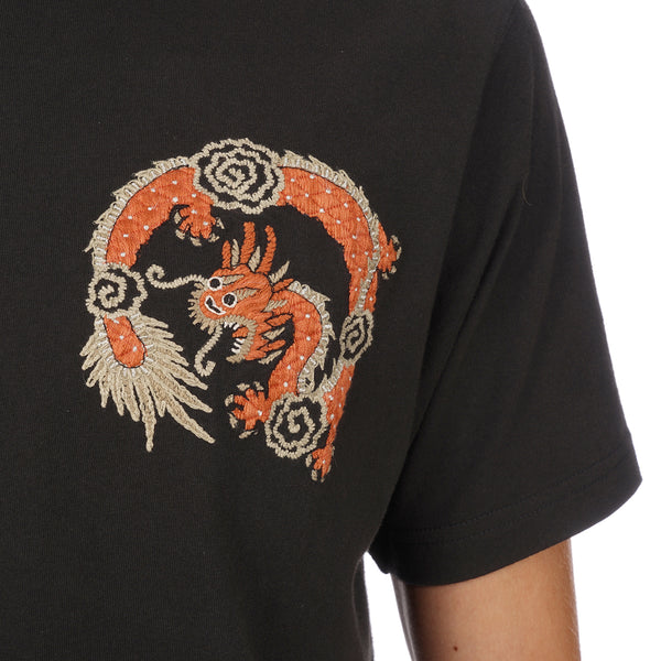 maharishi | Souvenir Organic T-Shirt Black - Concrete