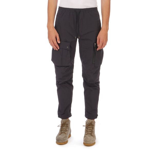 maharishi | Vegetable Dyed Cargo Trackpants Black - Concrete