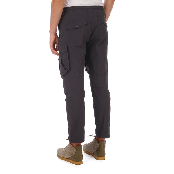 maharishi | Vegetable Dyed Cargo Trackpants Black - Concrete