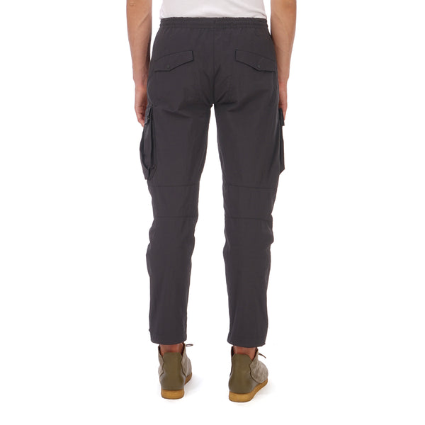 maharishi | Vegetable Dyed Cargo Trackpants Black - Concrete