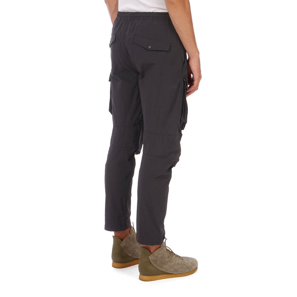 maharishi | Vegetable Dyed Cargo Trackpants Black - Concrete