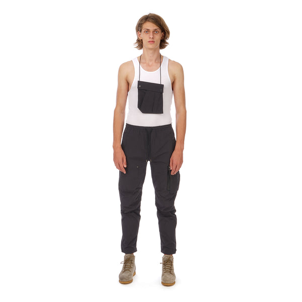 maharishi | Vegetable Dyed Cargo Trackpants Black - Concrete