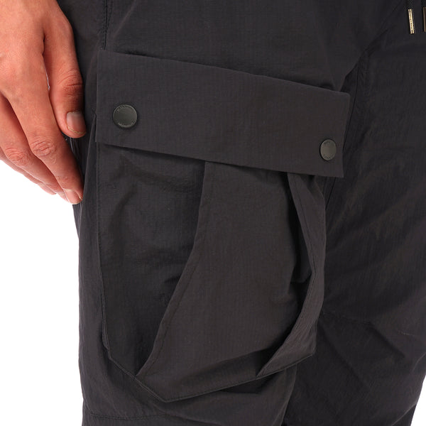 maharishi | Vegetable Dyed Cargo Trackpants Black - Concrete