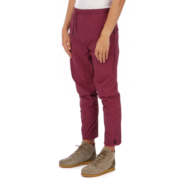 maharishi | Vegetable Dyed Asymmetric Trackpants Wine Red - Concrete