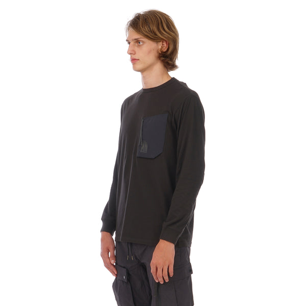 maharishi | Tech Pocket L/S T-Shirt Black - Concrete