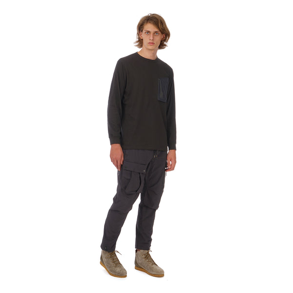 maharishi | Tech Pocket L/S T-Shirt Black - Concrete