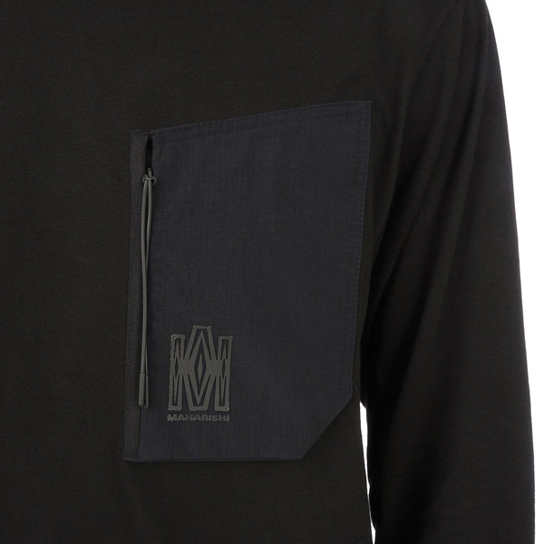 maharishi | Tech Pocket L/S T-Shirt Black - Concrete