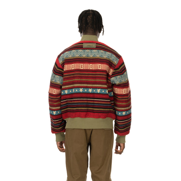 maharishi | Hill Tribe MA Jacket Lama Red / maha Olive - Concrete