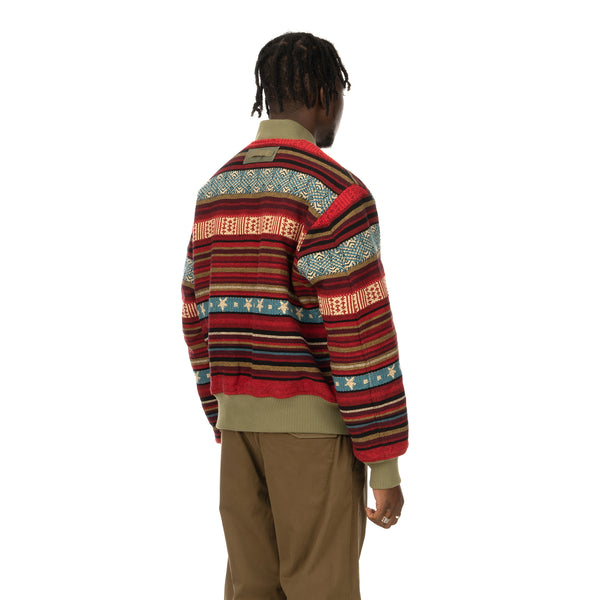 maharishi | Hill Tribe MA Jacket Lama Red / maha Olive - Concrete