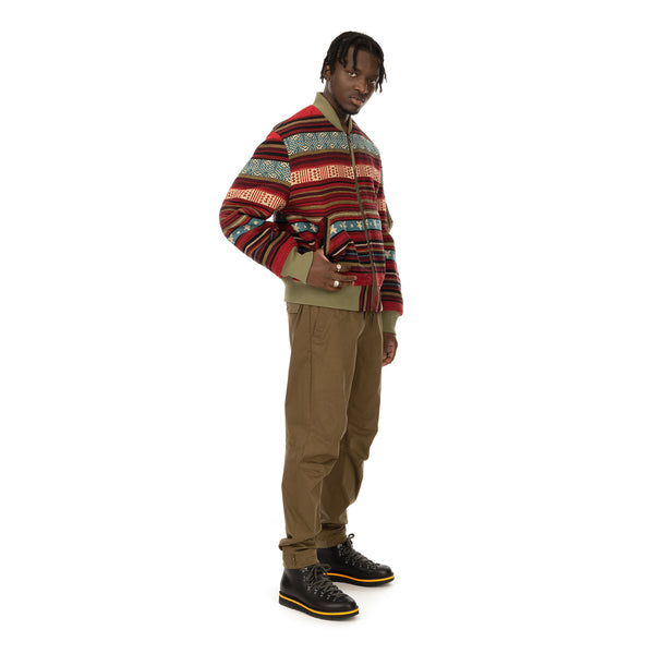 maharishi | Hill Tribe MA Jacket Lama Red / maha Olive - Concrete