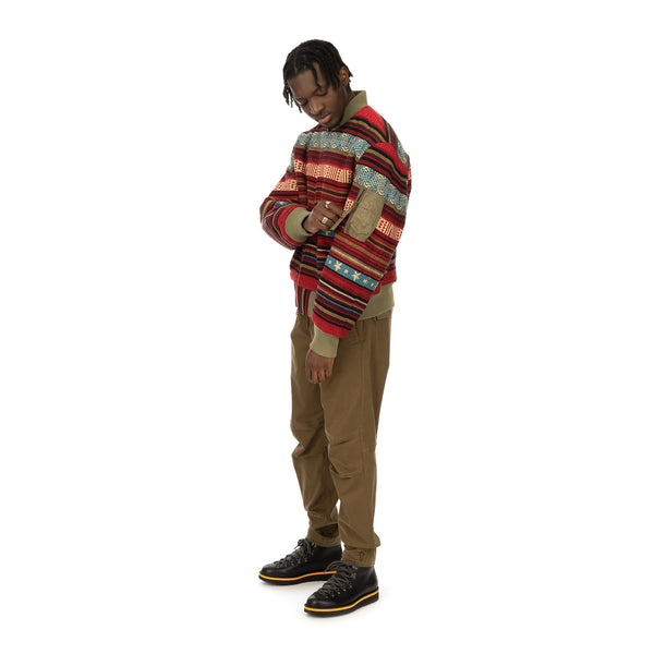 maharishi | Hill Tribe MA Jacket Lama Red / maha Olive - Concrete