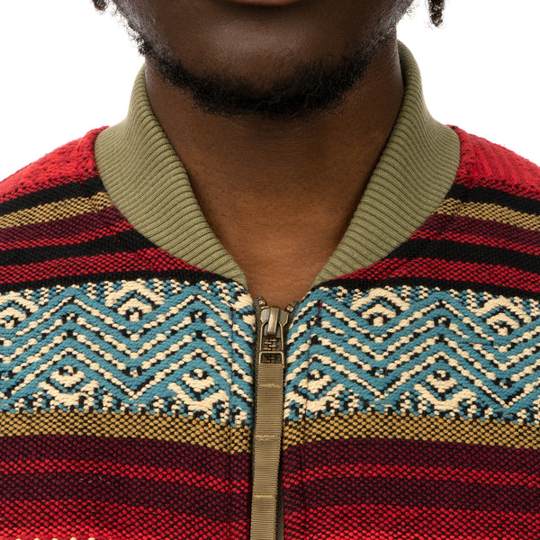 maharishi | Hill Tribe MA Jacket Lama Red / maha Olive - Concrete