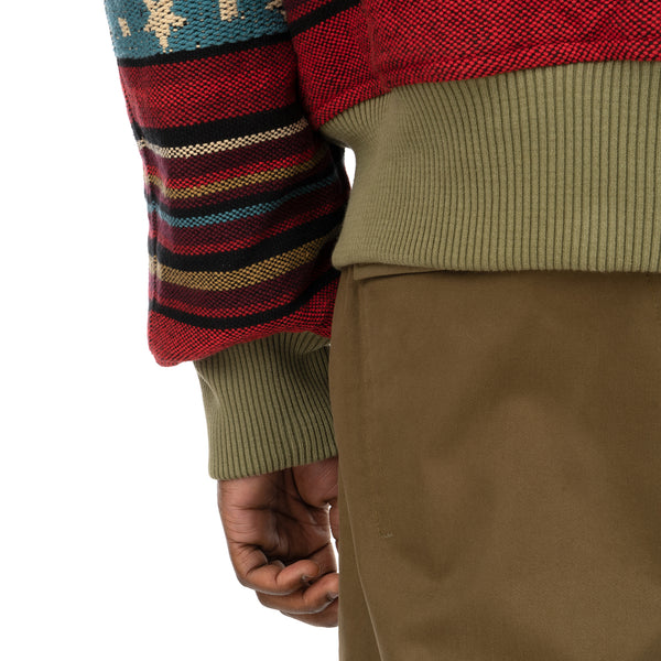 maharishi | Hill Tribe MA Jacket Lama Red / maha Olive - Concrete