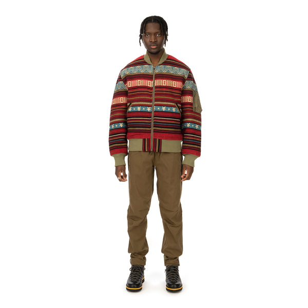 maharishi | Hill Tribe MA Jacket Lama Red / maha Olive - Concrete