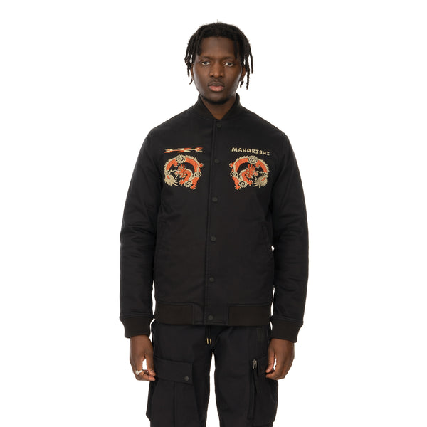 maharishi | Souvenir Jacket Black - Concrete