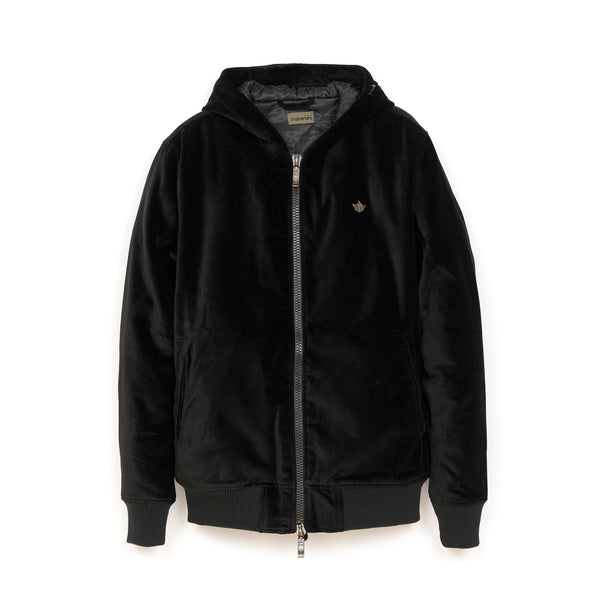 Maharishi Official Hoody 'Temple Rivet' Black - Concrete