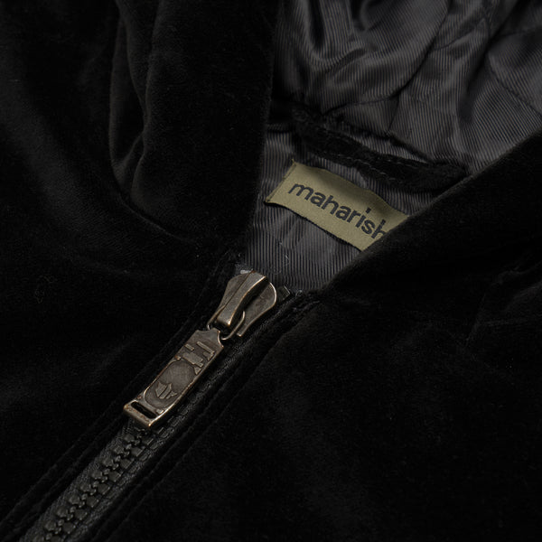 Maharishi Official Hoody 'Temple Rivet' Black - Concrete