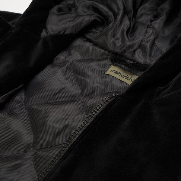 Maharishi Official Hoody 'Temple Rivet' Black - Concrete