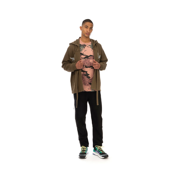 maharishi | Drone Eagle Hooded Sweat Kimono Maha Olive - Concrete