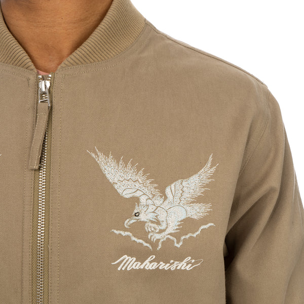 maharishi | Drone Eagle Organic Tour Jacket Sand - Concrete