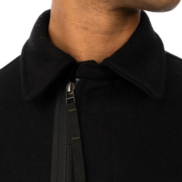 maharishi | Ghillie Flight Jacket Melton Wool Black - Concrete