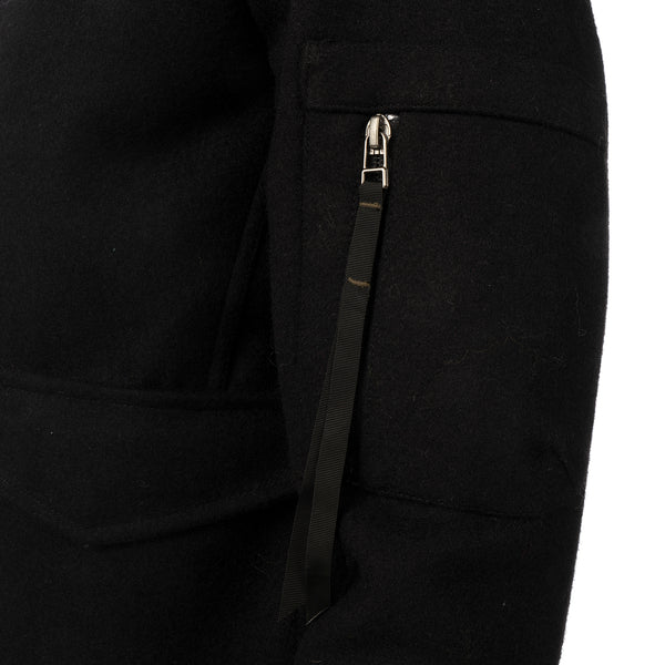 maharishi | Ghillie Flight Jacket Melton Wool Black - Concrete