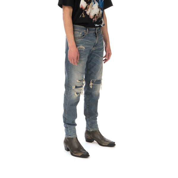 REPRESENT | Relaxed Underwork Denim Light Indigo - Concrete