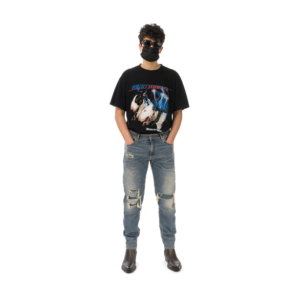 REPRESENT | Relaxed Underwork Denim Light Indigo - Concrete