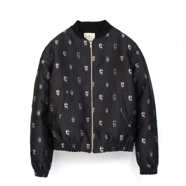 SaintPaul | Bombers Mask Jacket Black - Concrete