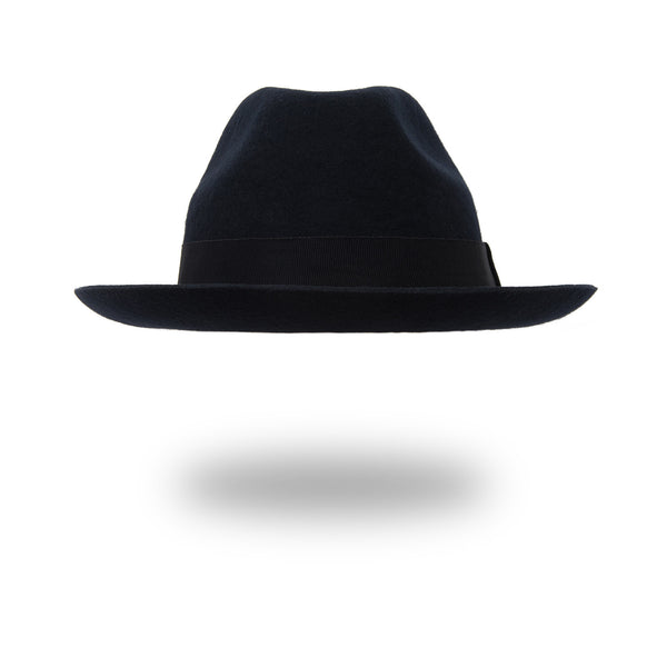 Soulland | Berner Classic Fedora Hat Navy - Concrete