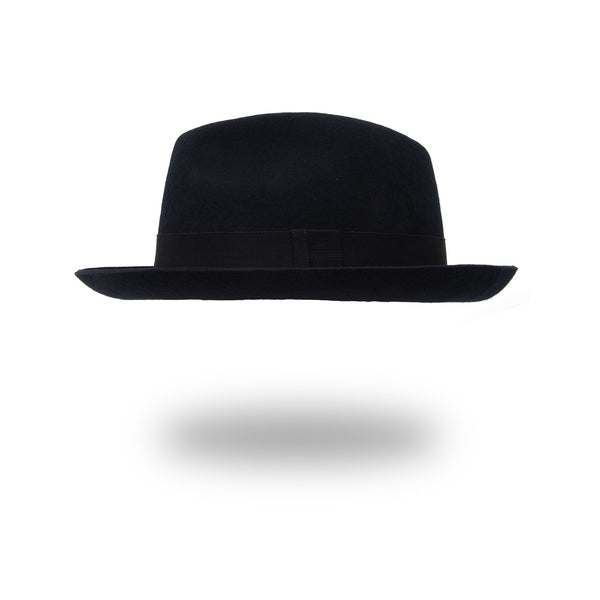 Soulland | Berner Classic Fedora Hat Navy - Concrete